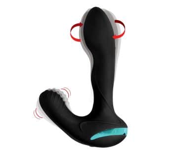 Estimulador prostático vibrador rotativo recargable de silicona premium Maverick