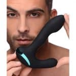 Estimulador prostático vibrador rotativo recargable de silicona premium Maverick