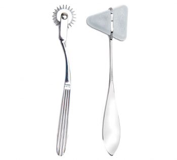 Kit médico de fantasía, Rueda Wartenberg y Martillo Taylor.