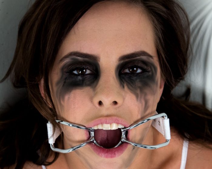 Asylum-Patient-Mouth-Restraint-with-Metal-Bit-F3-Mordaza de boca abierta Mordaza de boca abierta