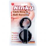 Anillo para pene con arnes testicular TLC empaque.