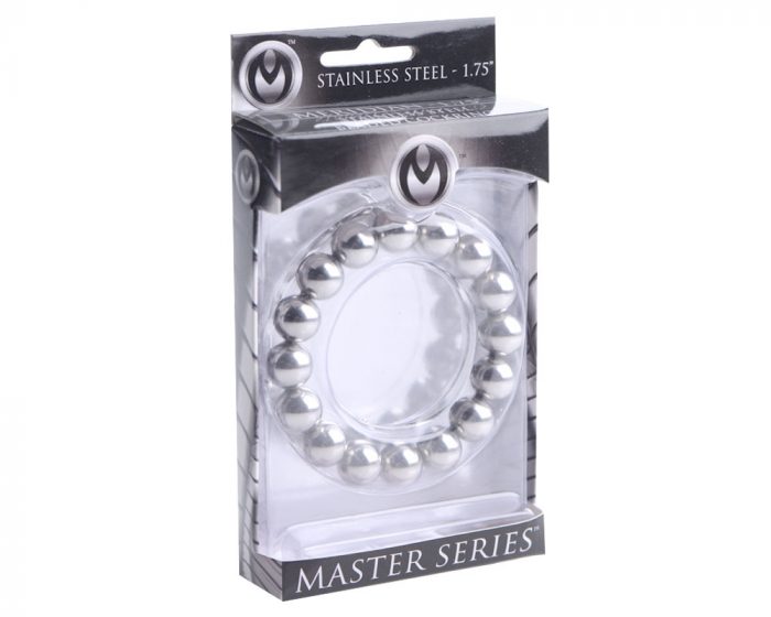Master-Series-ad128-Meridian-_-Stainless-Steel-Beaded-Cockring-2-F4-Anillo de acero BDSM Empaque Anillo de acero BDSM
