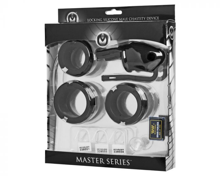 Empaque jaula de castidad masculina silicona
