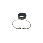 collar cuero negro