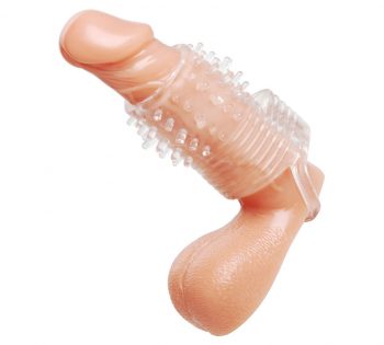 Funda pene texturada y vibración