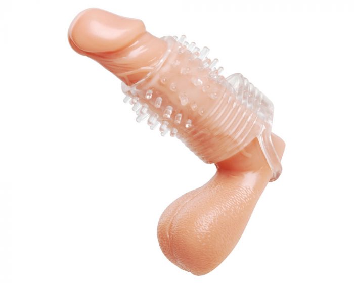 Funda pene texturada y vibración