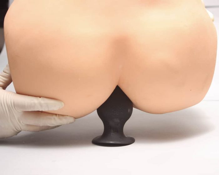 Plug anal con ventosa en tallas