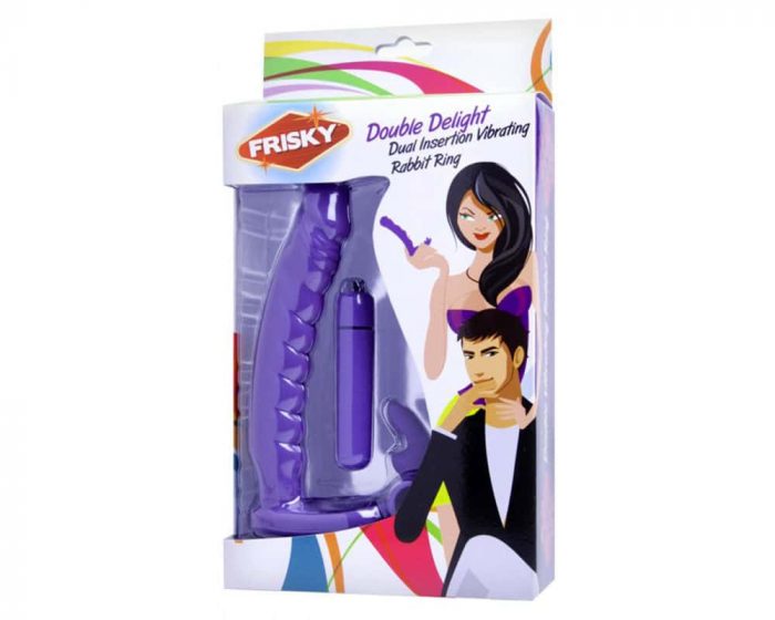 frisky-double-delight-dual-penetration-vibrating-rabbit-cock-ring-ad625-f4-anillo doble penetracion con vibrador. anillo doble penetracion con vibrador Frisky F4.
