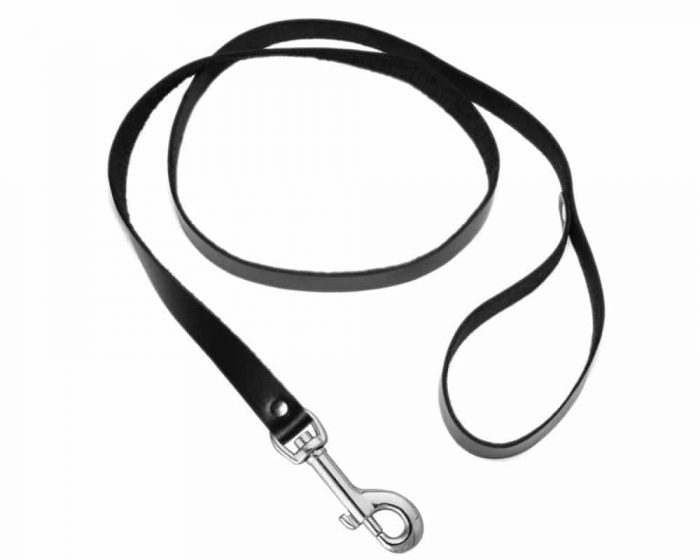 strict-leather-strict-leather-4-foot-leash-st107-f1-Correa cuero. Correa cuero con metal.