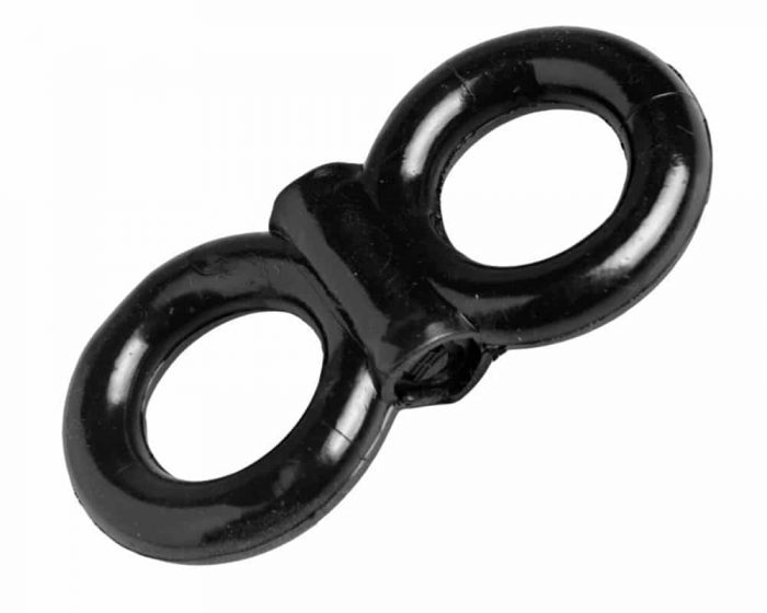 trinity-vibes-vibrating-dual-cock-ring-ad988-f1-Anillo vibrador doble negro. Anillo vibrador doble negro Trinity Vibes F1.