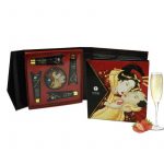 Kit erotico Secretos de Geisha Frutillas y Champaña detalle Shunga.