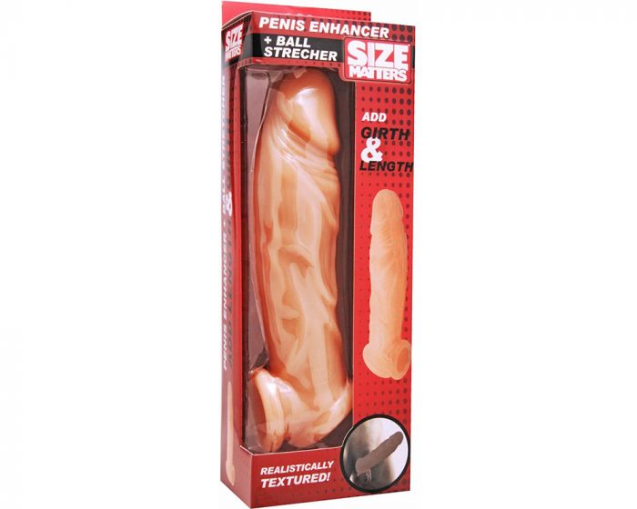 Empaque de Funda para pene y extensor con sujetador en testículos Size Matters