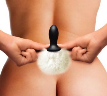 Plug anal con colita de conejo blanco Tailz