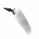 Plug anal cola de zorro blanco con vibrador Tailz