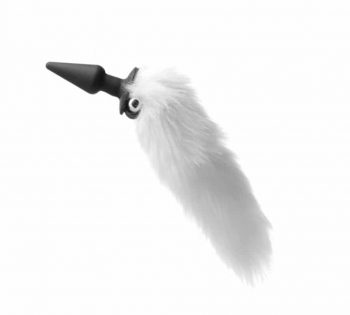 Plug anal cola de zorro blanco con vibrador Tailz