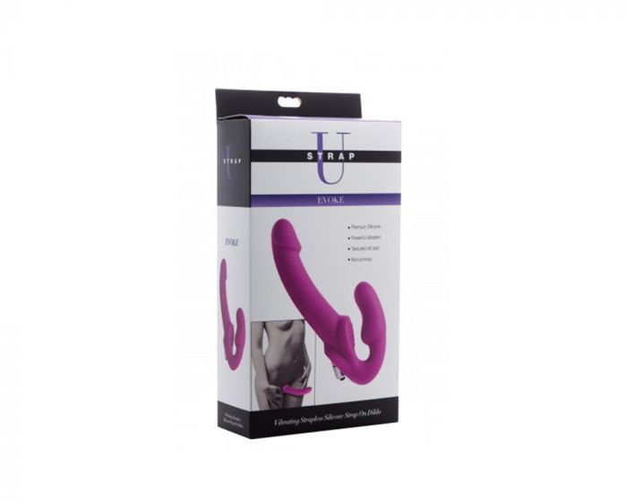Empaque dildo strapless silicona con bala vibradora