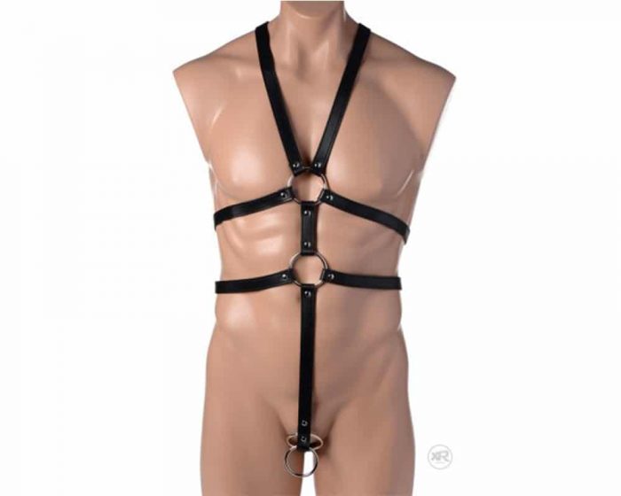 Arnés corporal masculino de cuerina Strict Arnés corporal masculino de cuerina Strict