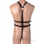 Arnés corporal masculino de cuerina Strict