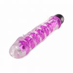 Dildo vibrador Jelly suave Trinity Vibes Shimmer Core Rosado
