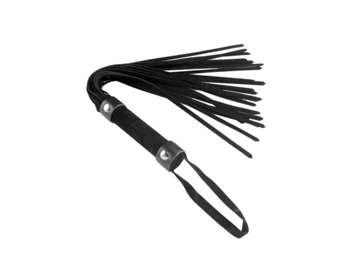AD265-Black-Frisky-Short-Suede-Flogger-Fg1