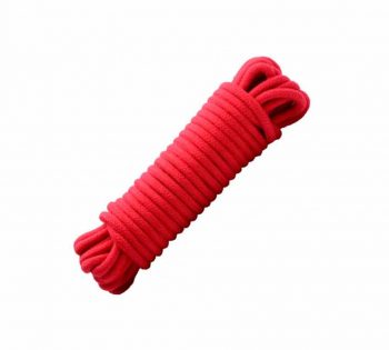 Cuerda para Bondage de algodón color rojo
