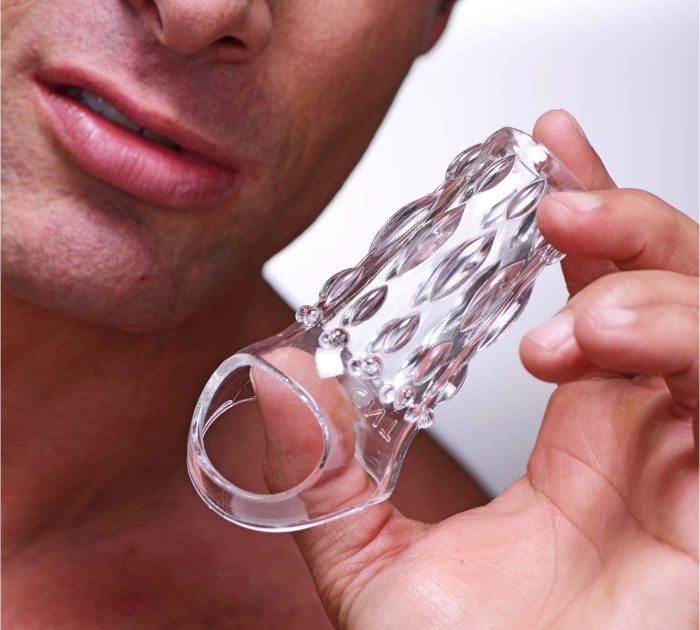 Funda texturizada para pene tamaño
