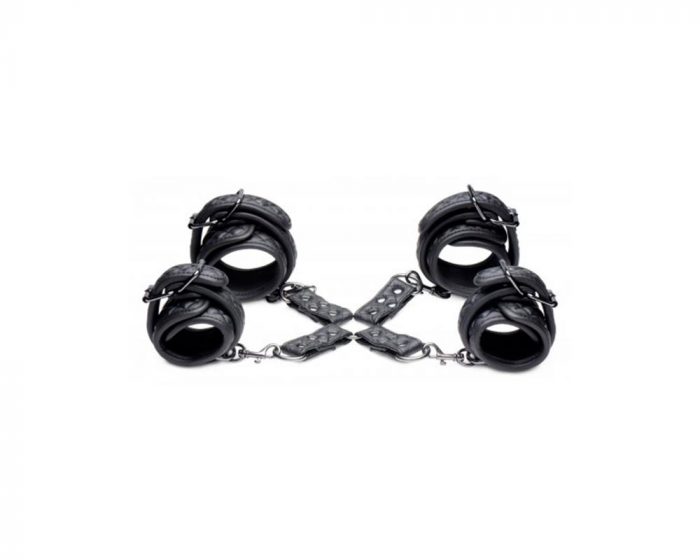 AG163-Concede-Wrist-&-Ankle-Restraint-Set-with-Bonus-Hog-Tie-Adaptor-Fg1