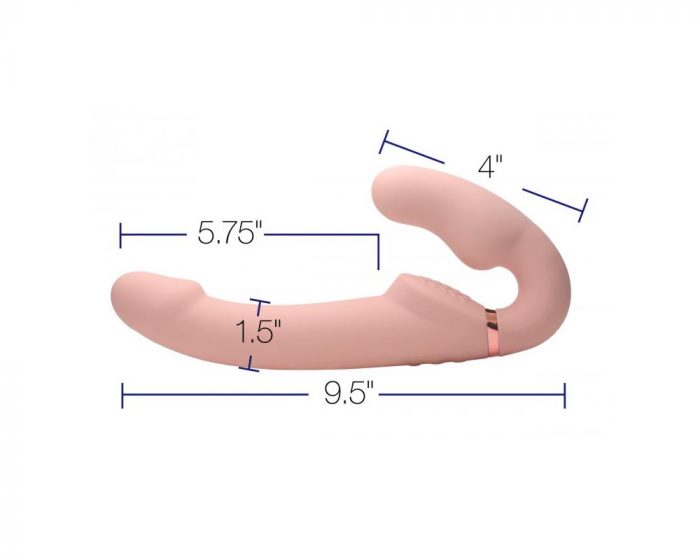 Medidas dildo strapless punto G inflable con control remoto