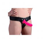 Dildo apretable con ventosa con arnes