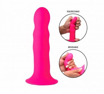 Dildo apretable con ventosa