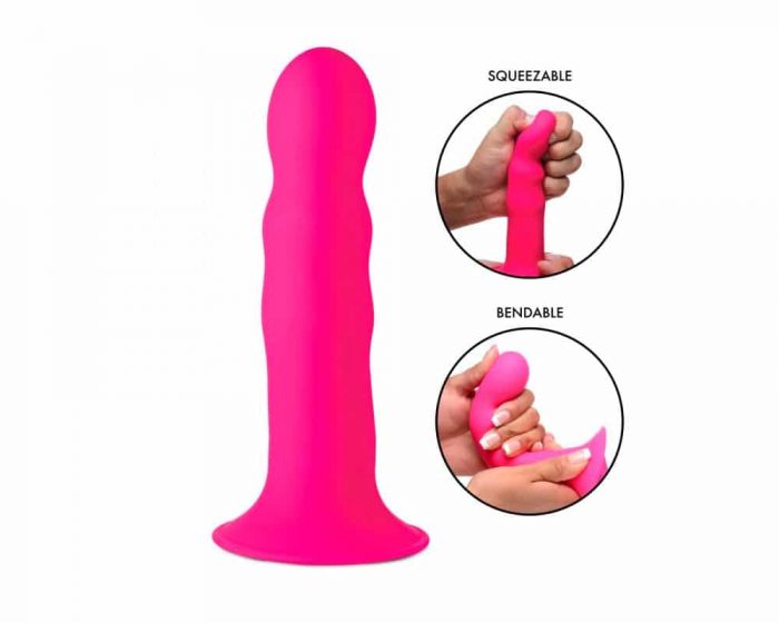 Dildo apretable con ventosa