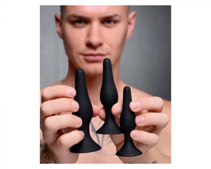 Set de plugs anal de silicona para entrenamiento
