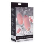 Empaque estimulador, succionador y huevo vibrador Shegasm Tandem Teaser by inmi