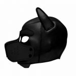 Máscara de perro de neopreno desmontable