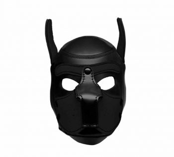 Máscara de perro de neopreno desmontable
