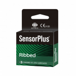 Preservativo estriado Ribbed Sensor Plus