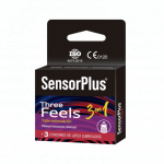Preservativo con textura Three Feels Sensor Plus.