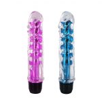 Dildo Vibrador Jelly suave Trinity Vibes Shimmer Core Rosado o Azul