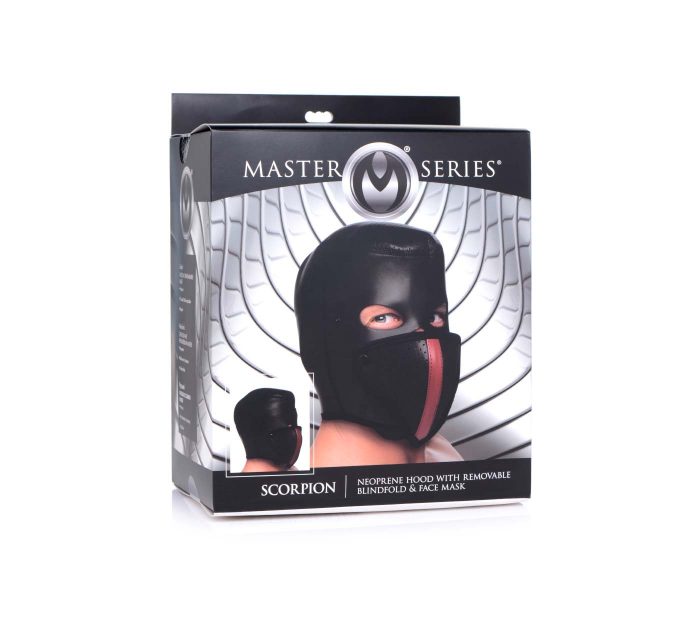 AG408-Scorpion Hood with Removable Blindfold and Mask-F2-1400x1260px