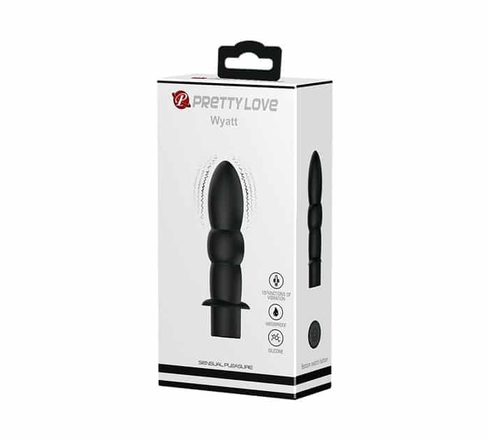 Vibrador Anal Negro Wyatt Pretty Love