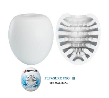 Huevo masturbador textura acanalada PLEASURE EGG III Pretty Love