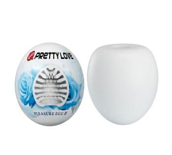 Huevo masturbador textura acanalada PLEASURE EGG III Pretty Love
