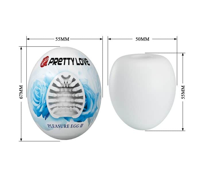 Huevo masturbador textura acanalada PLEASURE EGG III Pretty Love Huevo masturbador textura acanalada PLEASURE EGG III Pretty Love