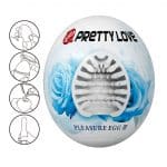 Huevo masturbador textura acanalada PLEASURE EGG III Pretty Love