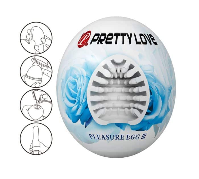 Huevo masturbador textura acanalada PLEASURE EGG III Pretty Love Huevo masturbador textura acanalada PLEASURE EGG III Pretty Love