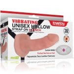 Arnés sexual confunda y vibración Unisex Hollow Strap On LoveToy