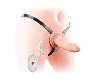 Arnés sexual confunda y vibración Unisex Hollow Strap On LoveToy