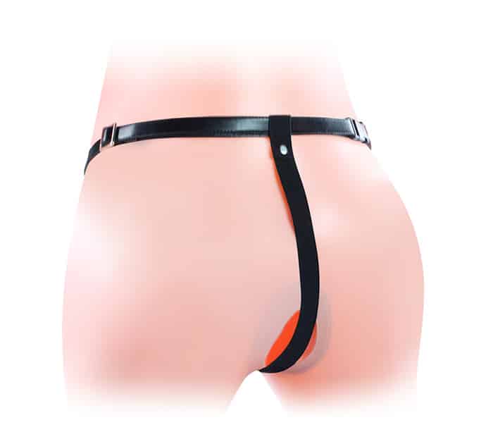 Arnés sexual confunda y vibración Unisex Hollow Strap On LoveToy