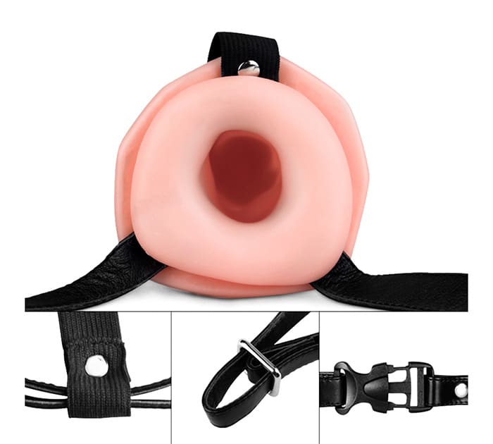 Arnés sexual confunda y vibración Unisex Hollow Strap On LoveToy