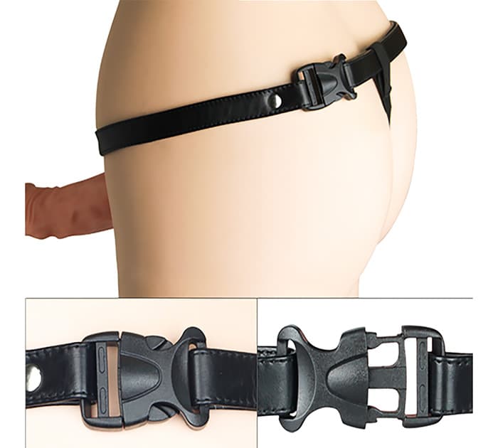 Arnés sexual confunda y vibración Unisex Hollow Strap On LoveToy